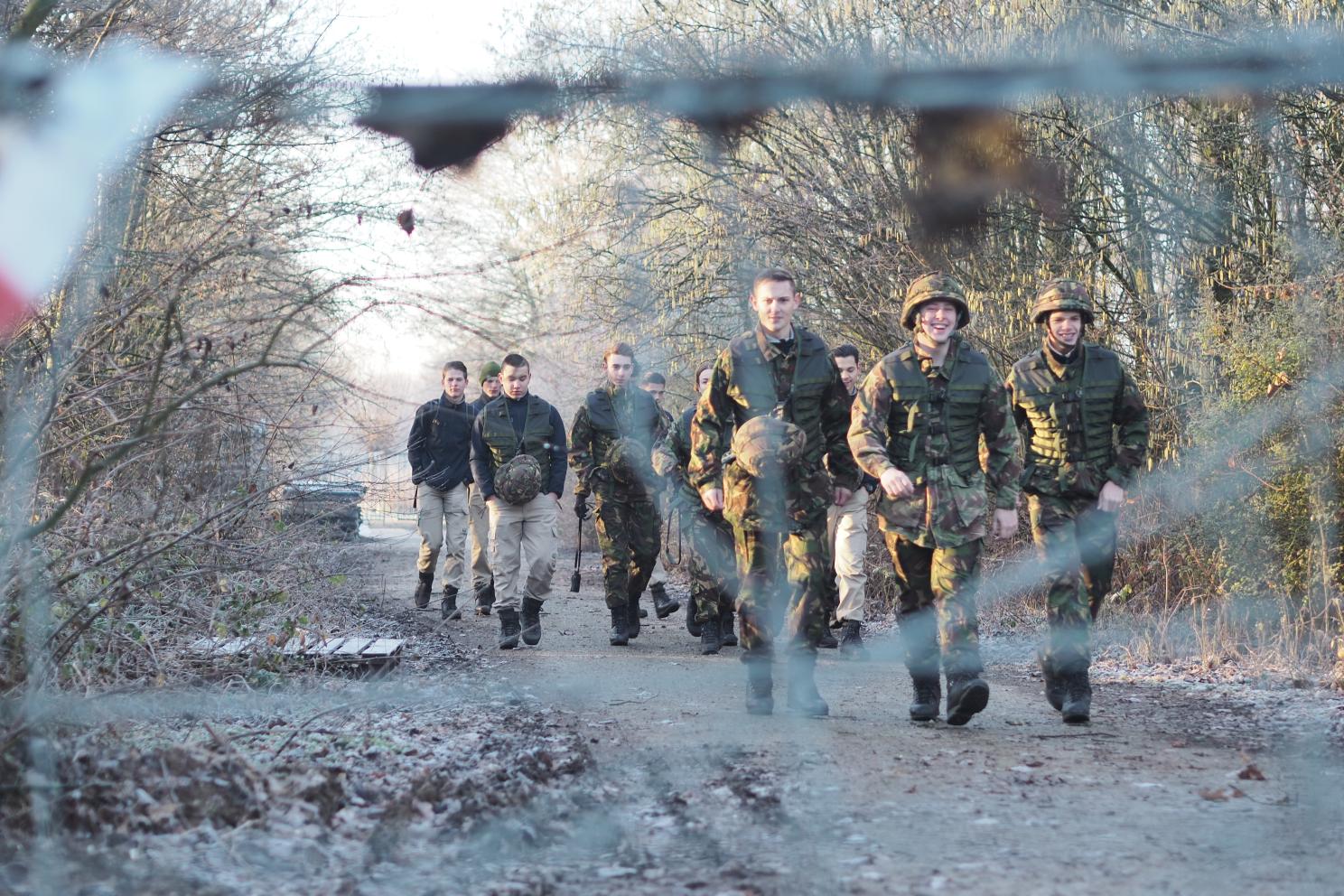 Student aankomend onderofficier grondoptreden