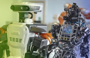 Humanoid robot for automotive assembly tasks in collaboration with people and LWR robot, using haptic teleoperation with force feedback Safety in human-robot cooperation Industry, Tecnalia Research, San Sebastian, Basque Country, Spain